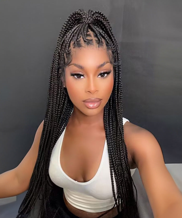 FANCIVIVI 36 Knotless Braids Full Hd Lace Box Braid Wig