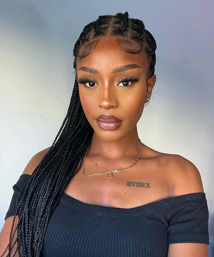 Small Knotless Braids 2