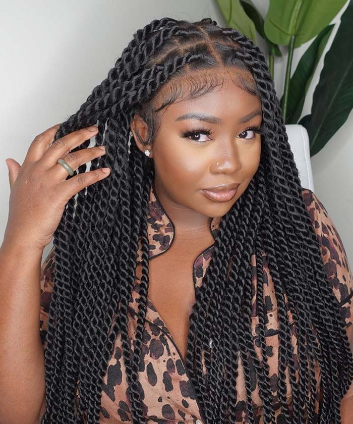 large twist braids