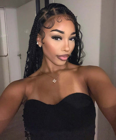medium knotless box braids
