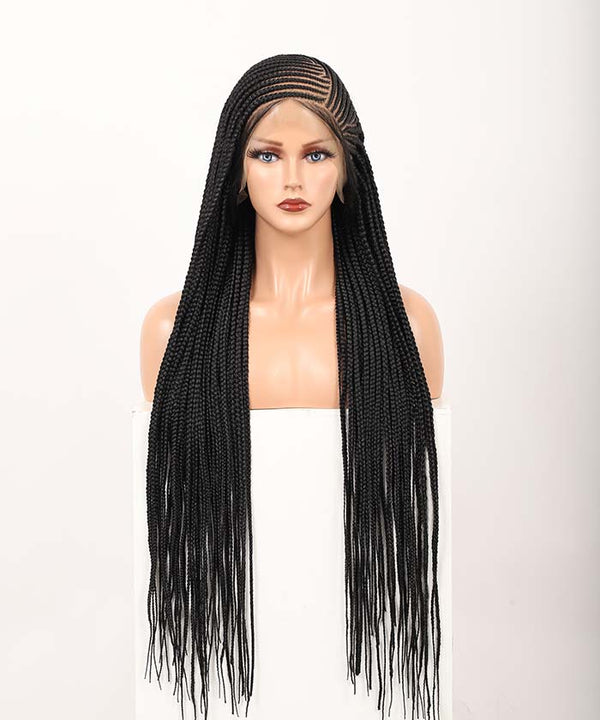 Lemonade Braids 36" Over Hip-Length 13*7 Hand Tied HD Lace Box Braided Wig