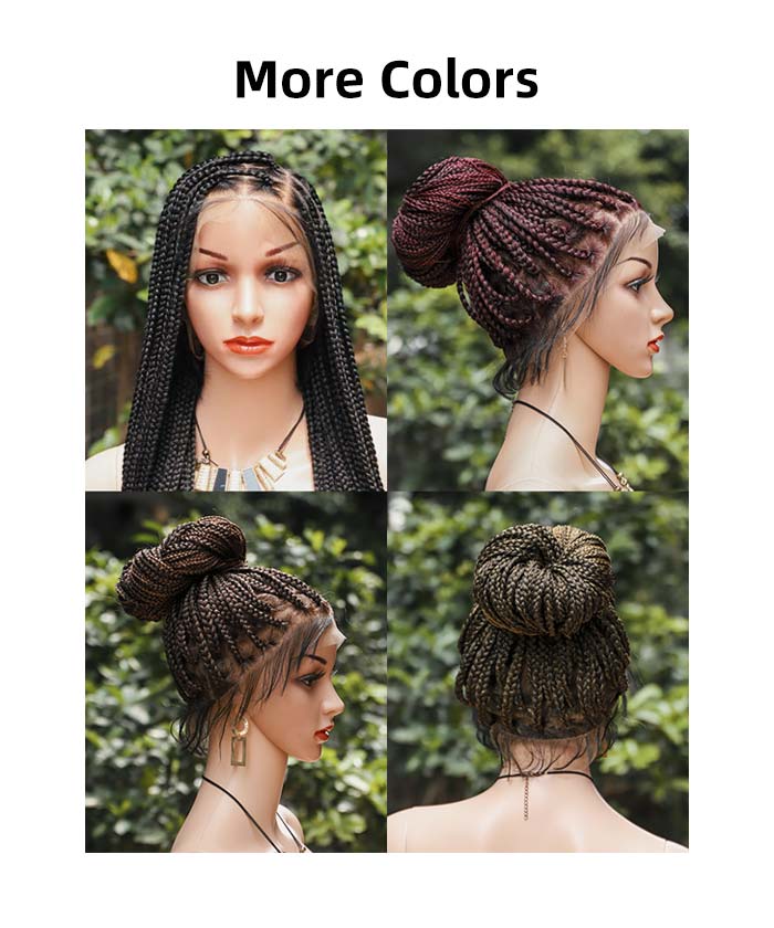 FANCIVIVI 36 Knotless Braids Full Hd Lace Box Braid Wig