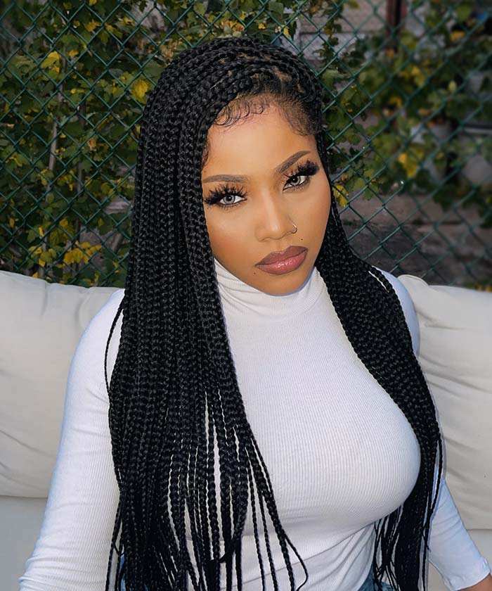 Knotless Box Braids - FANCIVIVI 36 inch Box Braided Wig