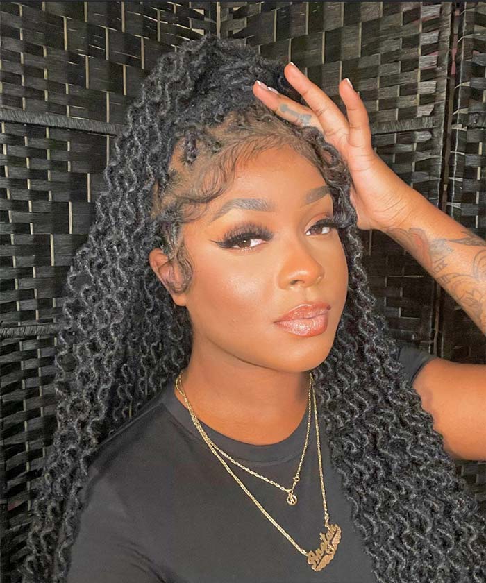 Triangle Braids - FANCIVIVI Locs Braided Wig - Black