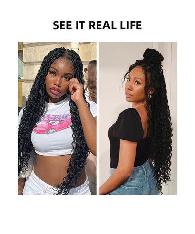 Locs with Curly Ends Boho 32