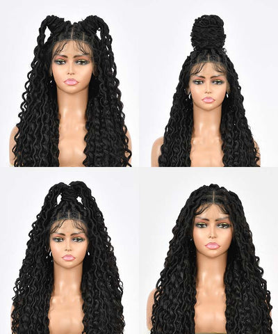 Locs with Curly Ends Boho 32