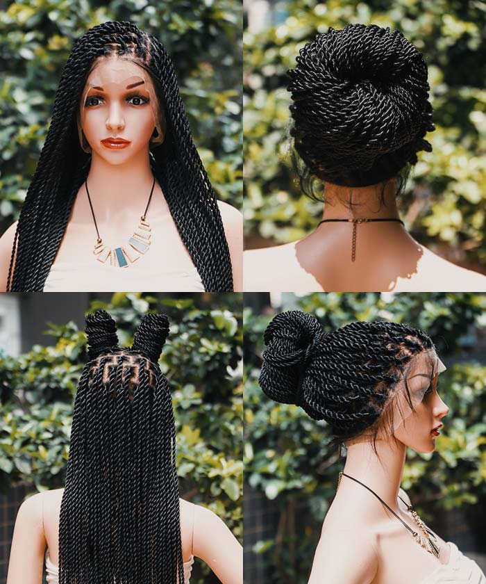 Knotless Twist Braids Hair Detail 2