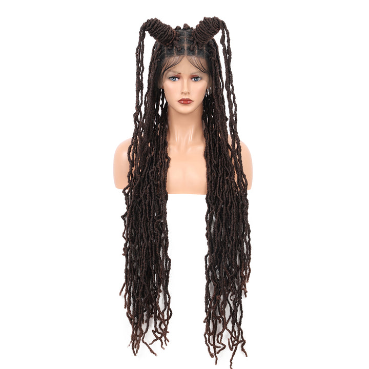 Long Locs - FANCIVIVI 40 Inch Locs Braided Wig 5