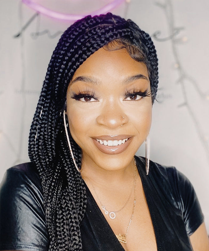 Large Knotless Braids - FANCIVIVI 36 Inch Box Braid Wig 7