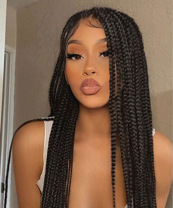 Ready to ship, Knotless braids, curly ends, short length, braided wigs -  Afrikrea