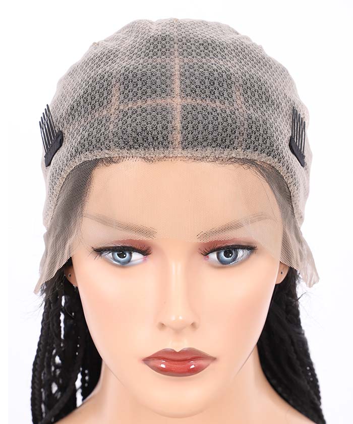 Boho Knotless Braids - FANCIVIVI 36 Inch Box Braided Wig Detail 2