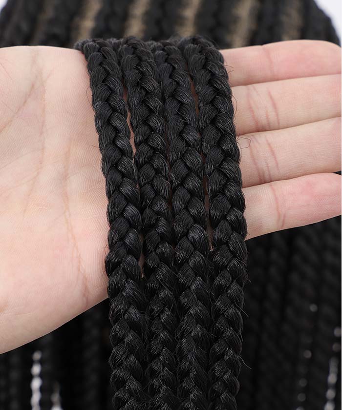 Cornrow Braid Styles - FANCIVIVI 40 Inch Box Braid Wig 3