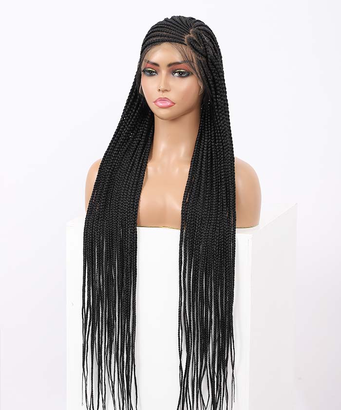 Cornrow Braid Styles - FANCIVIVI 40 Inch Box Braid Wig 6