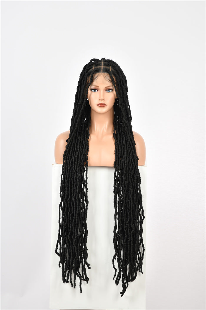 Long Locs - FANCIVIVI 40 Inch Locs Braided Wig 9