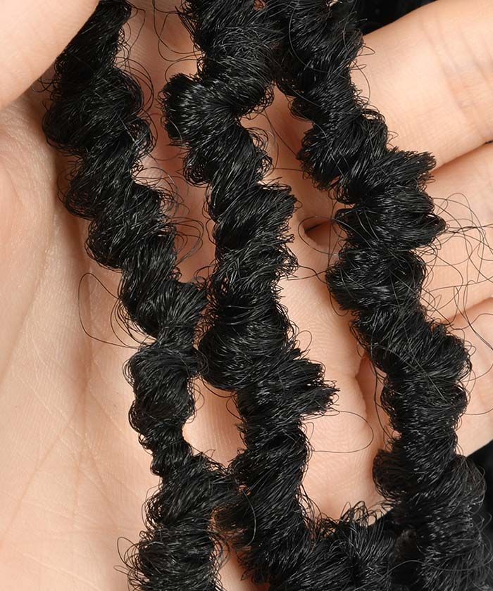 Short Locs - FANCIVIVI 15 Inch Locs Braided Wig Detail 2