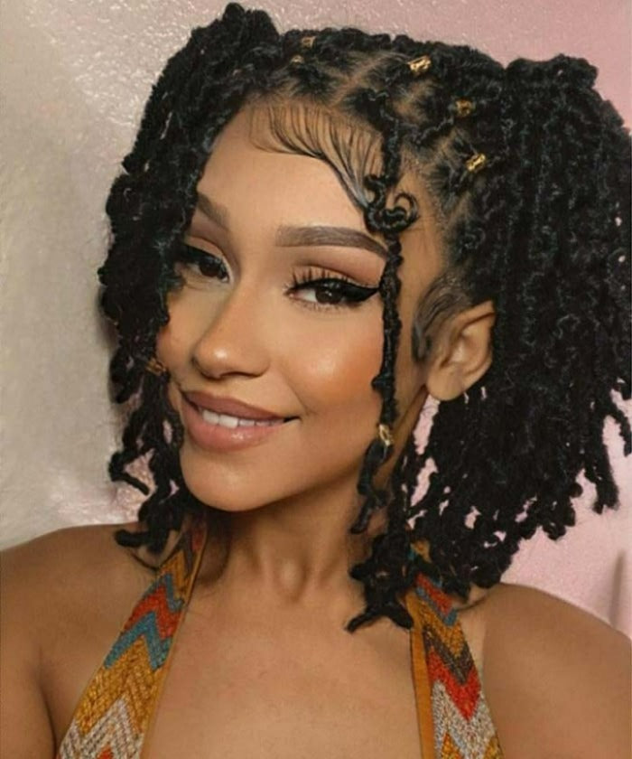 Short Locs - FANCIVIVI 15 Inch Locs Braided Wig