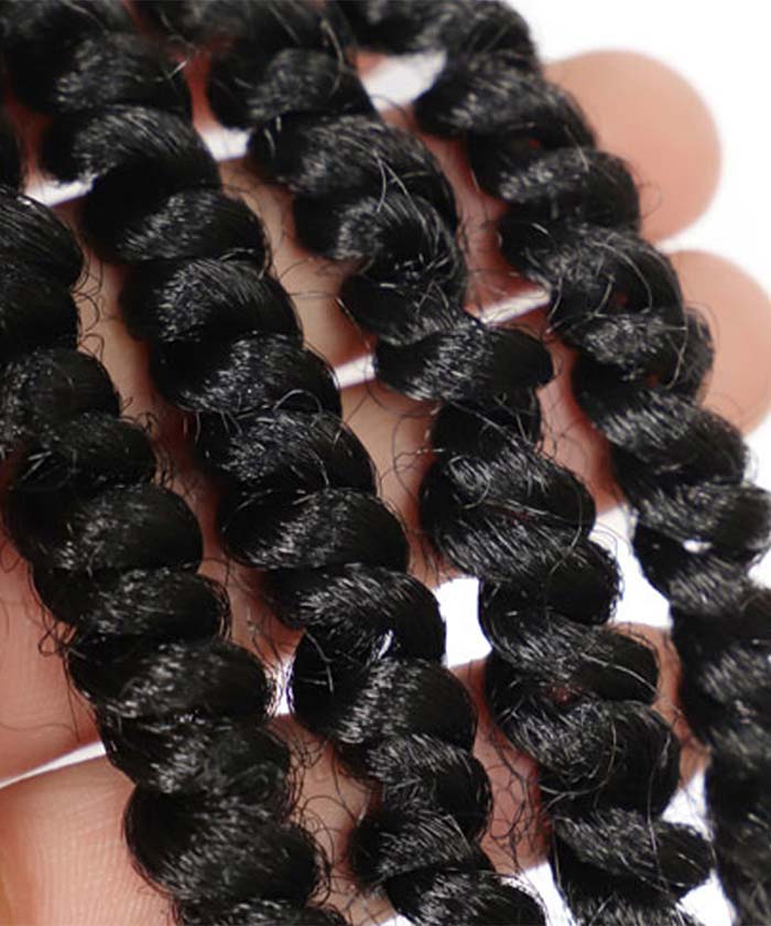 Knotless Twist - FANCIVIVI 46 inch Twist Braided Wig Detail