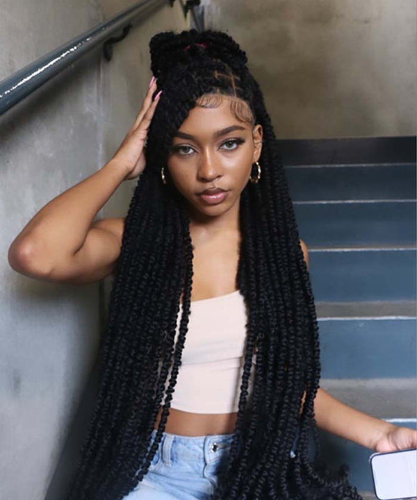 Knotless Twist - FANCIVIVI 46 inch Twist Braided Wig